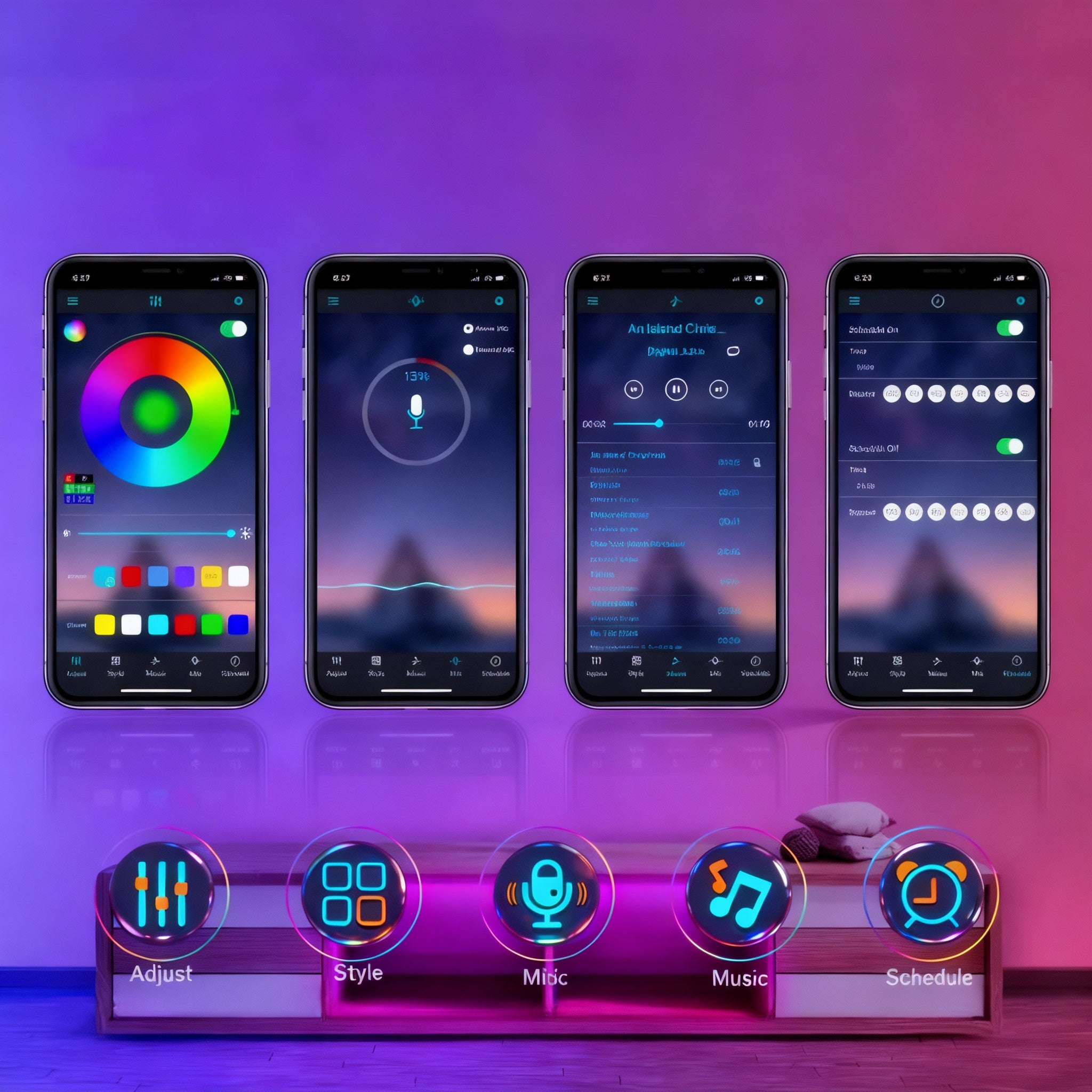 FITA LED FLEX PREMIUM + BRINDE LÂMPADA RGB COM SOM