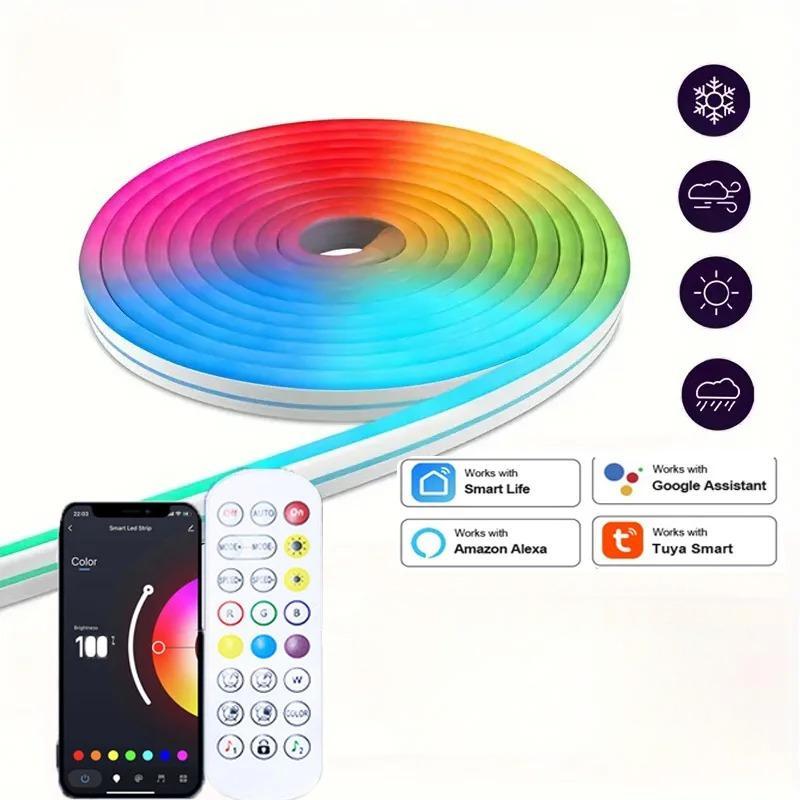 FITA LED FLEX PREMIUM + BRINDE LÂMPADA RGB COM SOM