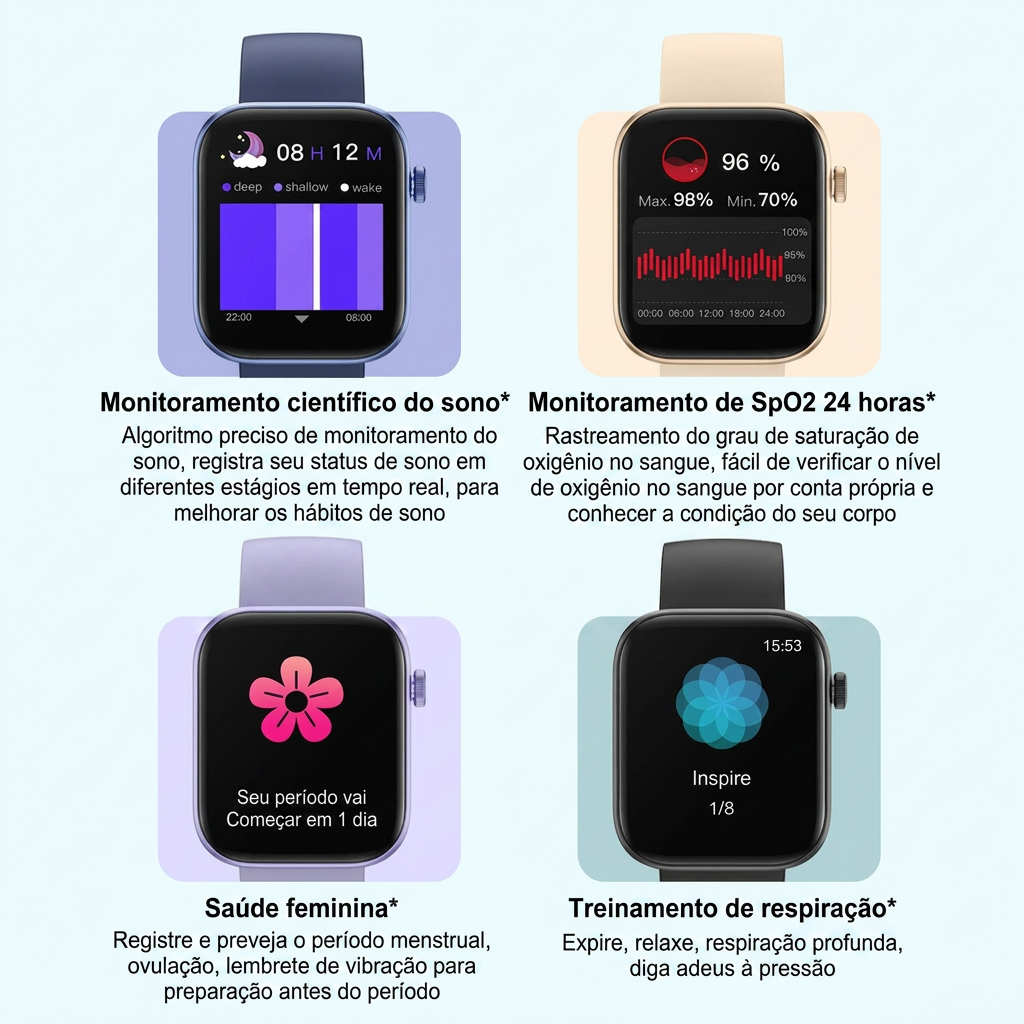 COLMI P71 Smartwatch | Chamada por Voz | Monitoramento de Saúde | IP68 À Prova d'Água | Notificações Inteligentes