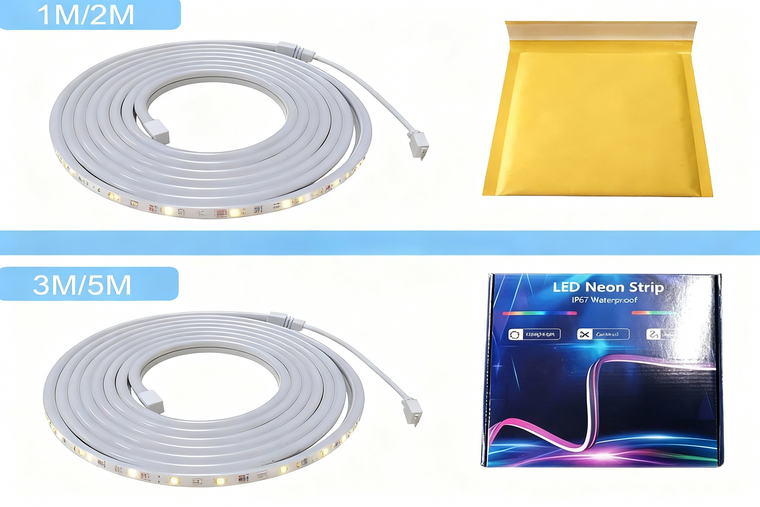 FITA LED FLEX PREMIUM + BRINDE LÂMPADA RGB COM SOM