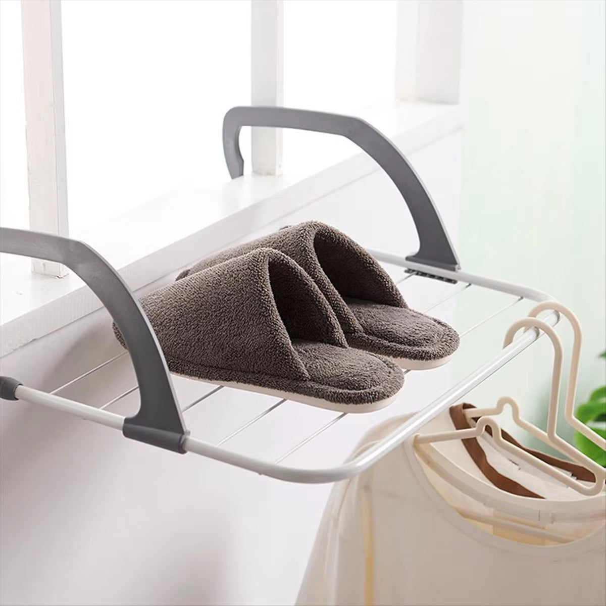 Varal Portátil Portas Janela Seca Roupa Apartamento Prático