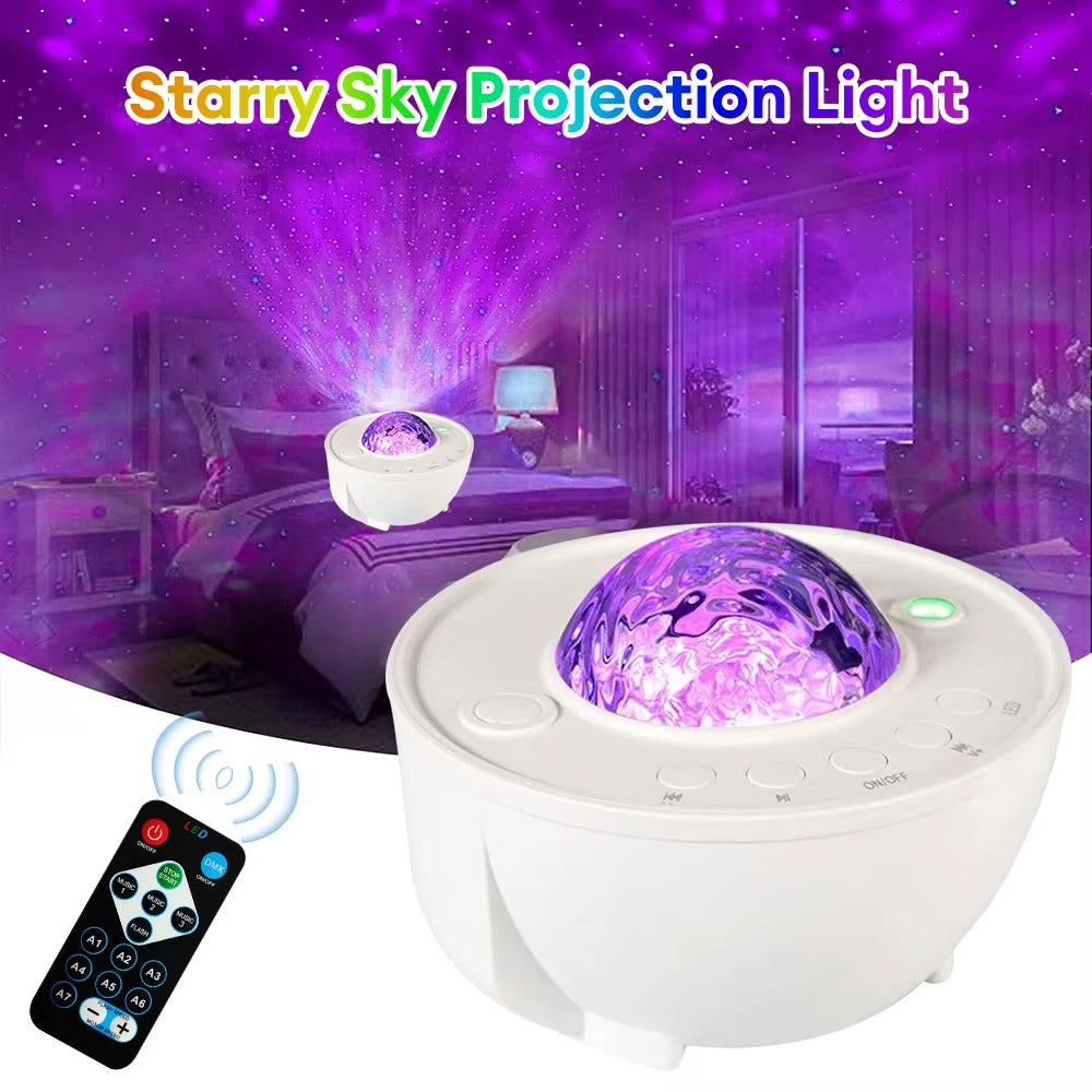Abajur Projetor Aurora Diamante Com Caixa de Som Embutida - Faça seu Próprio Projetor de Luz em Casa!