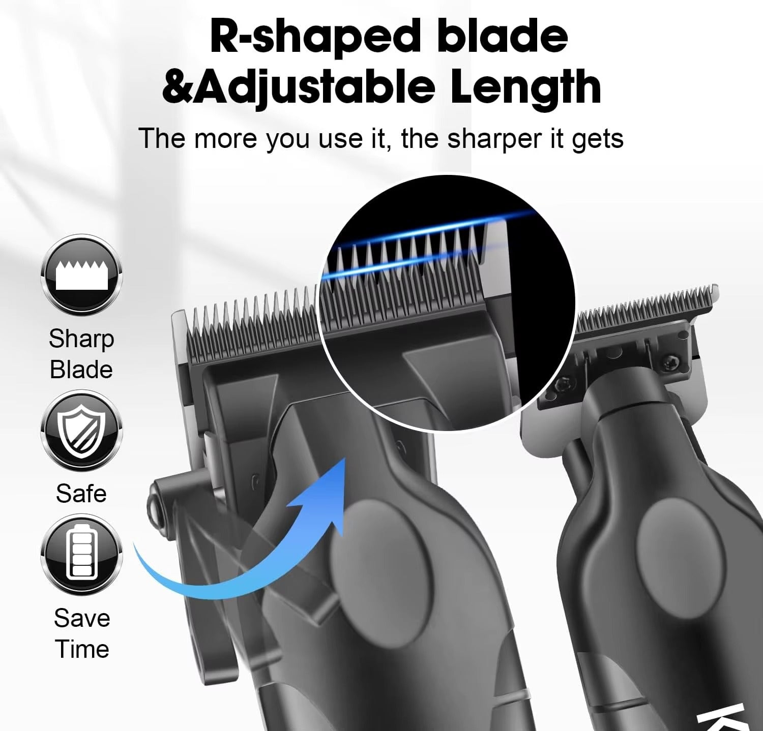 Kit de máquina de cortar cabelo Kemei