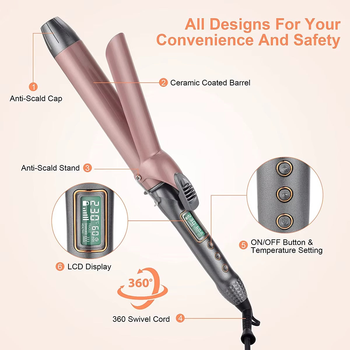 Baby Liss Modelador De Cachos 8603A-KB Bivolt 38mm